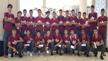 المنتخب الوطني للناشئين لكرة القدم يتوجه إلى الدوحة لخوض تصفيات آسيا