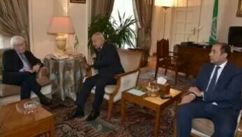 أمين عام الجامعة العربية يلتقي المبعوث الأممي إلى اليمن غريفيث