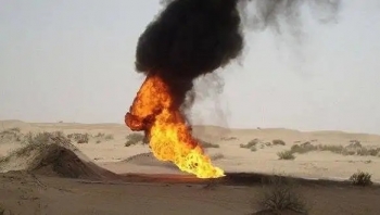 شبوة.. مجهولون يعتدون على أحد أنابيب النفط