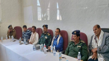 مدير عام قشن يستقبل نائب مدير أمن المهرة و مدير عام مكتب حقوق الإنسان بالمحافظة