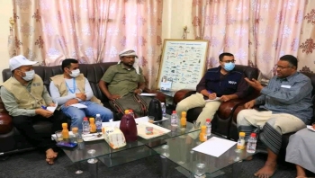 فريق من منظمة الأغذية العالمي يناقش تنفيذ عدد من ورش العمل ودعم المهرة في عدد من المجالات