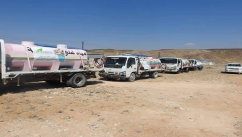 مدير عام مديرية المسيلة يدشن مشروع الإمداد المائي للأسر المتضررة والنازحة بتمويل من مؤسسة السبيل للتنمية