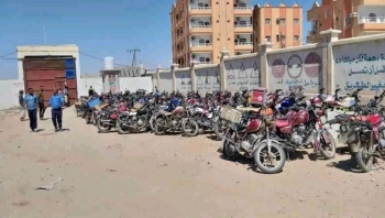المهرة ..إستمرار الحملة الأمنية لمنع الدراجات النارية بالغيضة