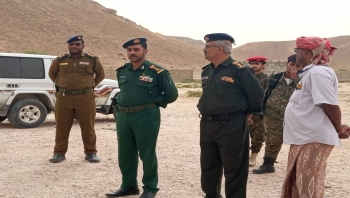 نائب مدير الأمن والشرطة في زيارة تفقدية لإدارة أمن مديرية منعر