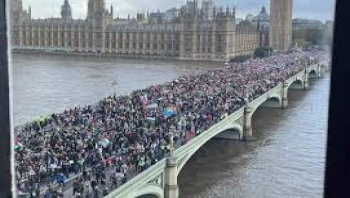 عواصم أوروبا ..تشهد مظاهرات مليونية تندد بالعدوان الإسرائيلي على غزة