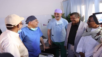 المهرة ..  تدشين المخيم الجراحي الأول للأطفال بمشاركة أطباء ألمان