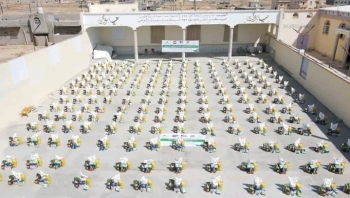 المهرة ..تدشين قافلة غذائية للمعلمين في المهرة بدعم كويتي