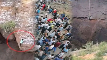 الدفاع المدني يعثر على جثمان المغامر "القعقاع" بعد سقوطه في فوهة حرضة دمت