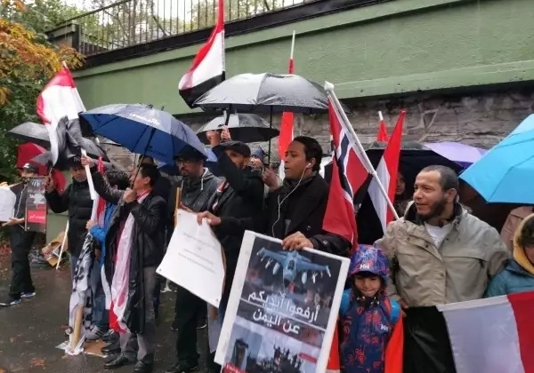 الجالية اليمنية في النرويج تدعو لمقاضاة الإمارات وإنهاء مشاركتها في تحالف دعم الشرعية