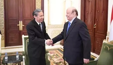 الرئيس هادي يؤكد عمق العلاقات التاريخية لليمن مع الصين