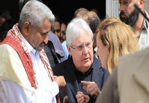 غريفيث يغادر صنعاء بعد بحثه خفض التصعيد مع زعيم الحوثيين