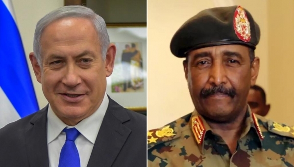 الفلسطينيون اعتبروه طعنة.. لقاء بين نتنياهو والبرهان ومسؤول سوداني يؤكد أن الإمارات نسقته