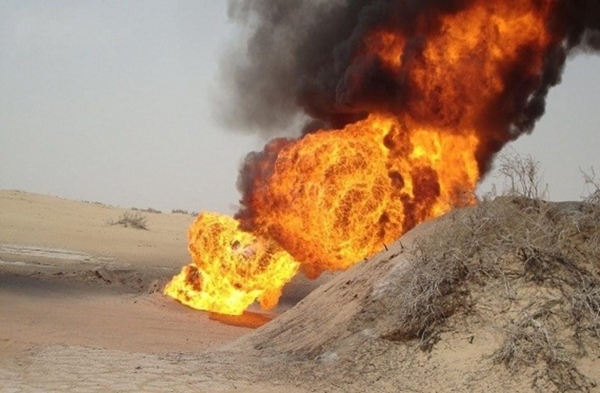 تعرض أحد أنابيب نقل النفط الخام لأعمال تخريبية شرق شبوة