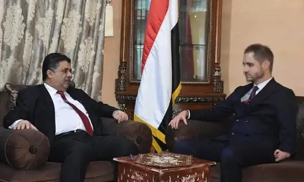 رئيس الائتلاف الوطني الجنوبي يبحث مع نائب السفير الألماني لدى اليمن تطورات الأوضاع في البلاد