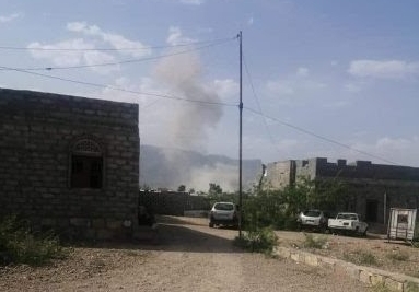 صاروخ باليستي حوثي يستهدف اللواء "115 مشاة" في مديرية لودر ولا أضرار