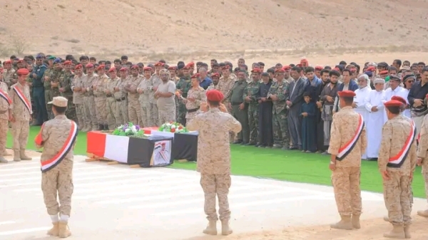 المهرة .. تشييع جثماني شهيدي الواجب زايد والوشلي