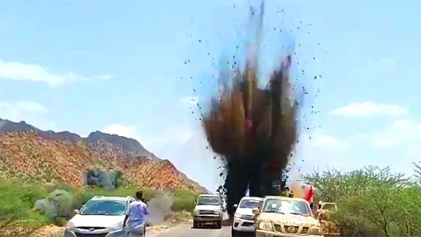 انفجار عبوة ناسفة في أبين يودي بحياة عنصرين من الحزام الأمني