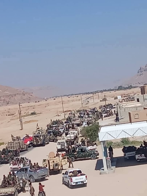 قوات المجلس الانتقالي الانفصالي تصل إلى مديرية ساه بوادي حضرموت