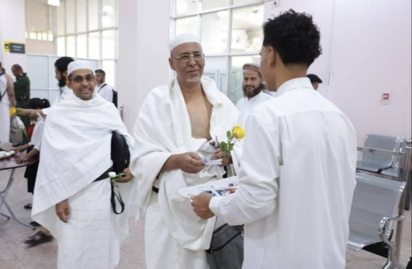 انطلاق أولى رحلات تفويج حجاج بيت الله الحرام من مطار سيئون الدولي إلى جدة