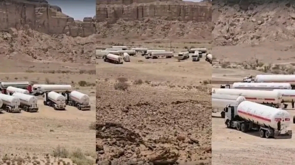 شبوة.. تصعيد خطير باحتجاز مقطورات الغاز المتجهة إلى مأرب واتهامات للمحافظ برعاية "القطاع"