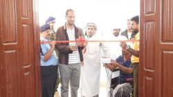 المهرة ..الوكيل الجعفري يفتتح الصالة الرياضية لنادي الإرادة الرياضي للمعاقين حركياً 