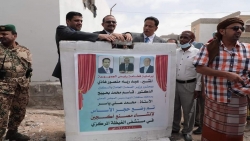 وزير الصحة ومحافظ المهرة يضعان حجر الأساس لمشروع مصنع الأوكسجين بمستشفى الغيضة المركزي