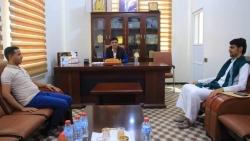 الوكيل كلشات يناقش مع ممثلي ملتقى شباب اليمن التحضيرات للمؤتمر الوطني للشباب